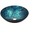 Anzzi Mosaic Vessel Sink in Blue/Gold Mosaic LS-AZ198 - alternate 1